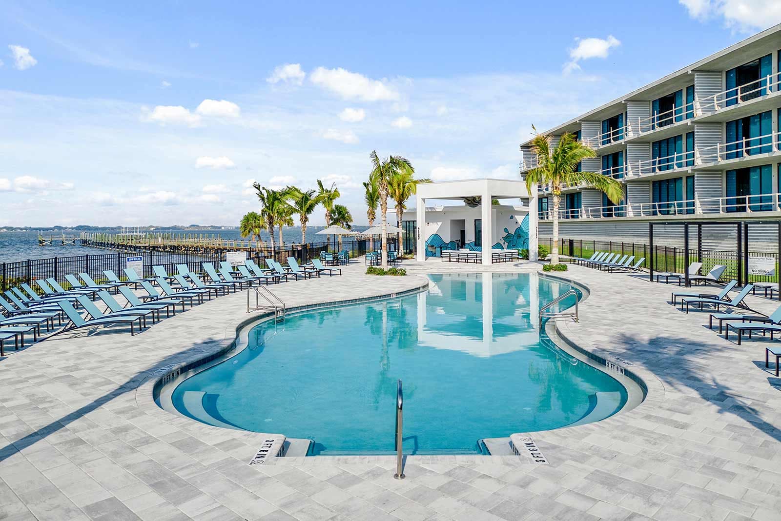 The pool at Villatel's Harbor Island Beach Club Resort